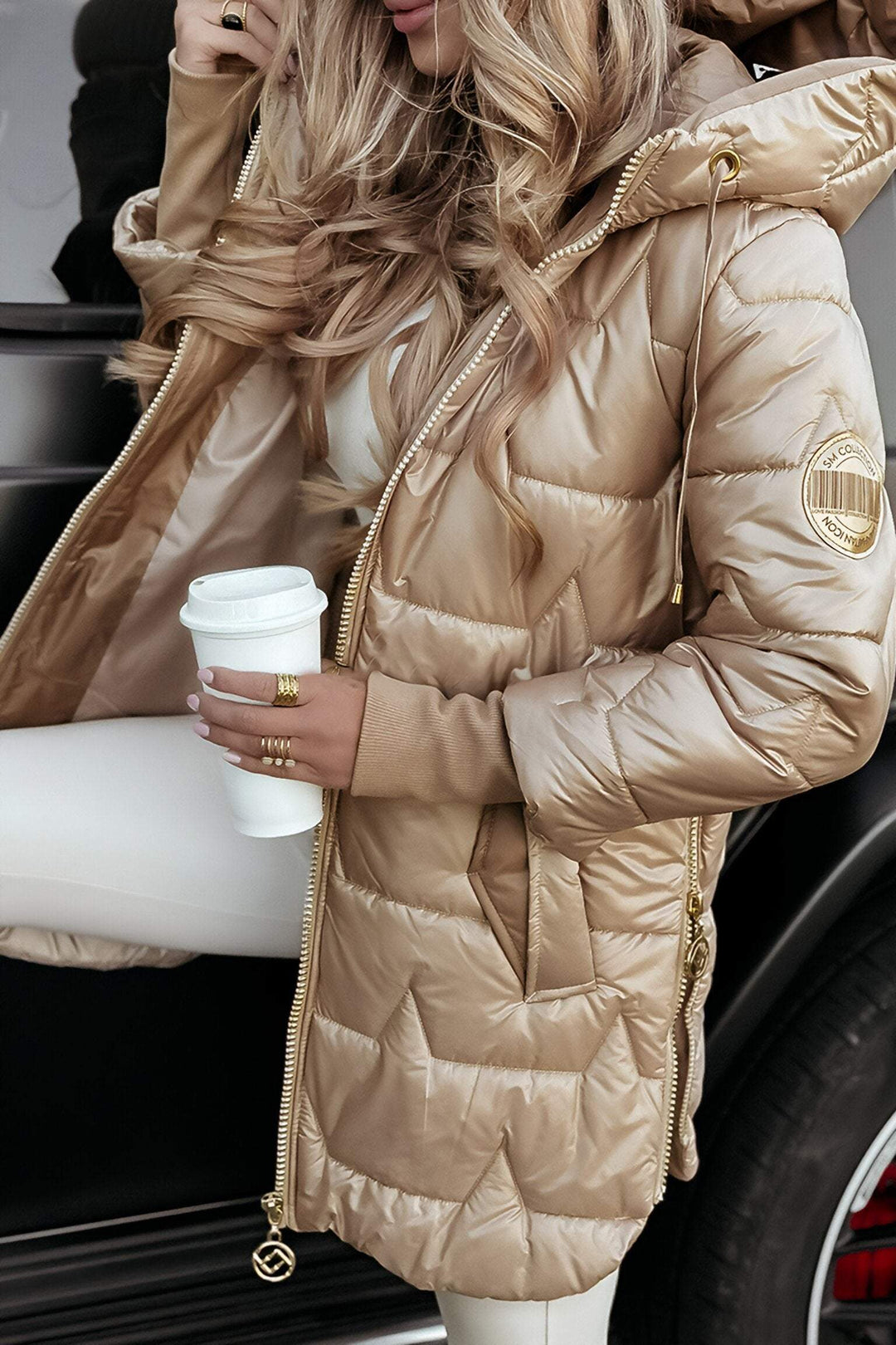 Alice - Giacca in lana da donna con cappuccio