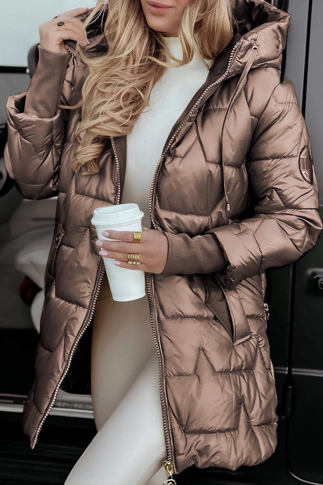 Alice - Giacca in lana da donna con cappuccio