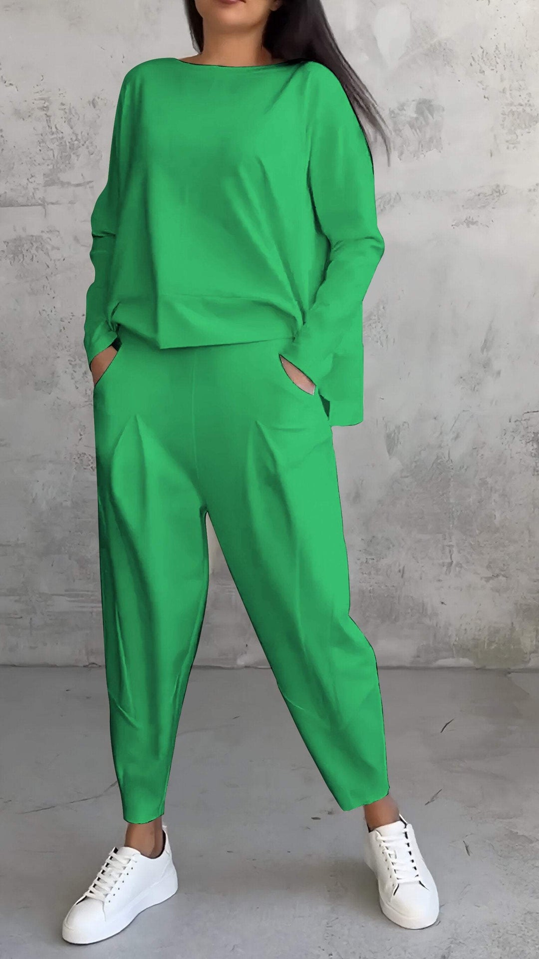 Daria - Combinazione Confortevole con Collo a Giro