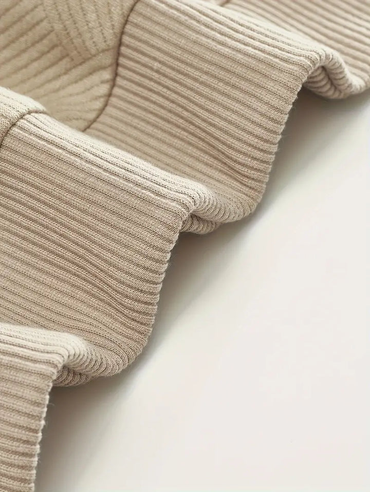 Maglione da Uomo in Misto Lana con Zip e Motivo Geometrico