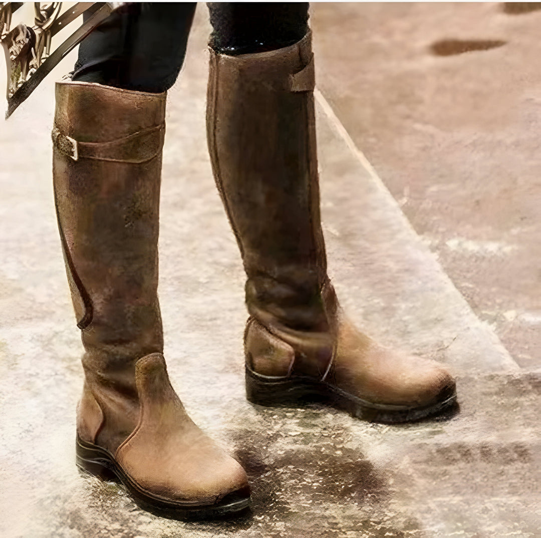 Anna - Ultime Scarpe Stivali in Pelle