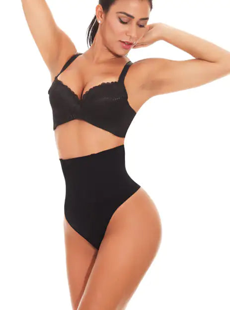 Body Modellante da Donna a Vita Alta in Tessuto Elastico