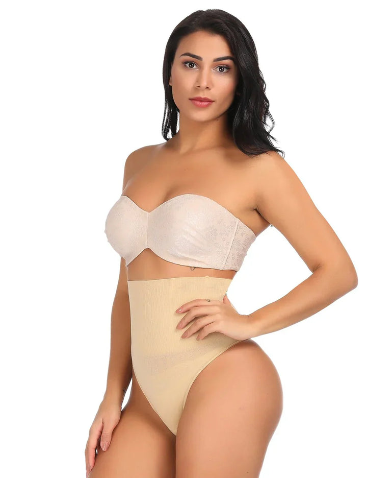 Body Modellante da Donna a Vita Alta in Tessuto Elastico