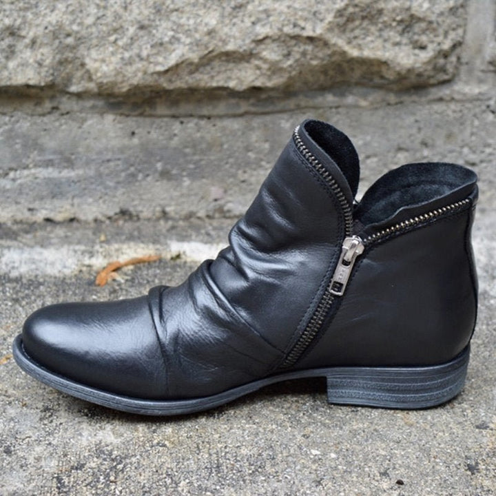 Vanna - Stivali in pelle con zip
