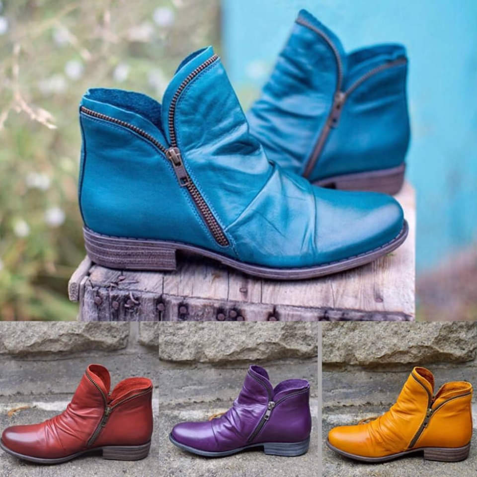 Vanna - Stivali in pelle con zip